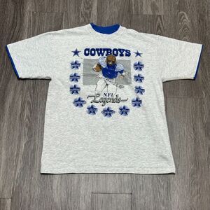 Vintage‎ Dallas Cowboys Legends T-Shirt Mens Medium Gray Team NFL 1992 America